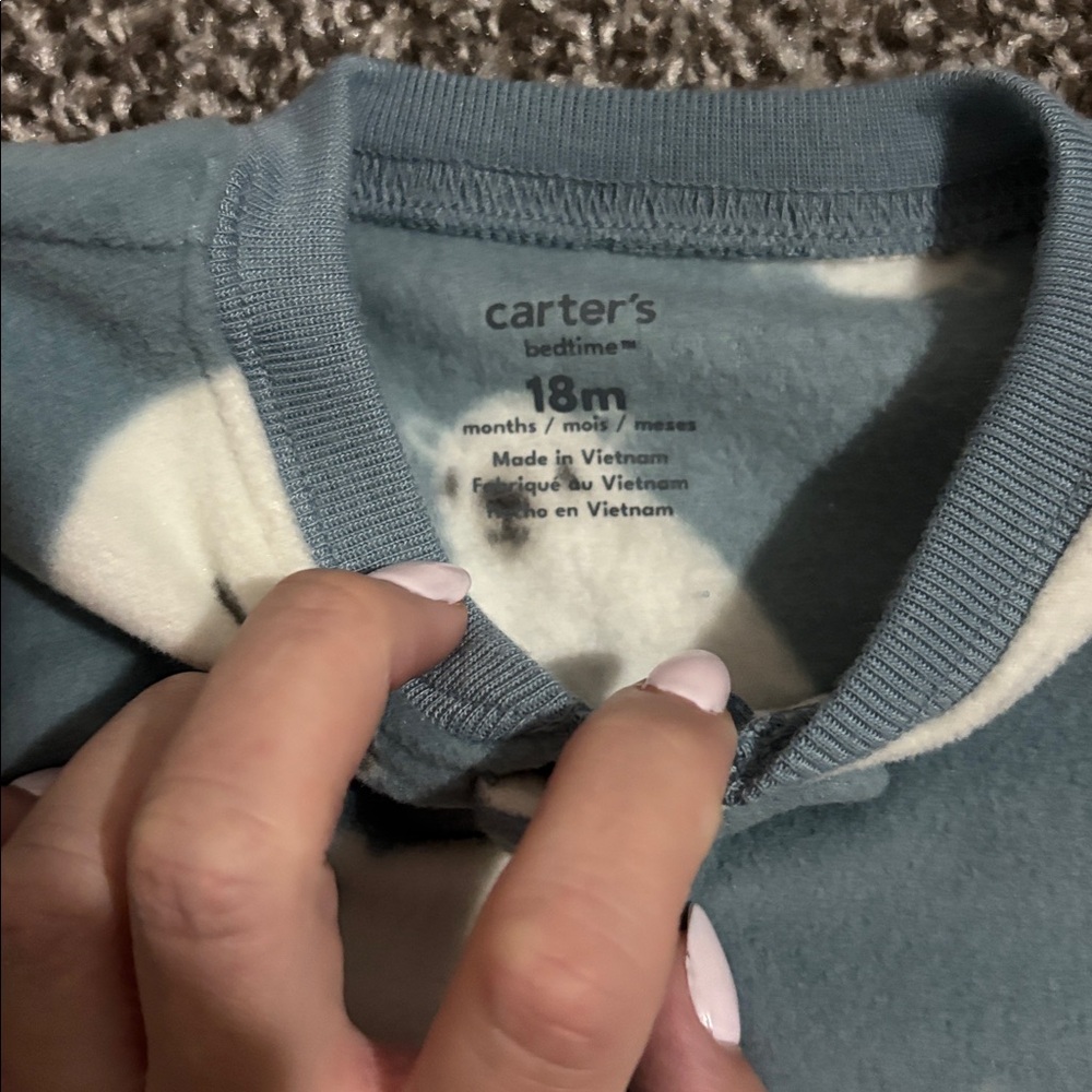 Fleece footie pajama SET - Picture 10 of 10
